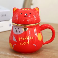 ly sứ mèo thần tài hello cat