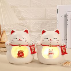 Mèo May Mắn Thần Tài Neko có led